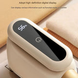 Compact Electric Lint Remover with LED Display & Dual Head - USB Rechargeable(yellow) - Front View
