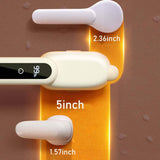 Compact Electric Lint Remover with LED Display & Dual Head - USB Rechargeable(yellow) - Top-Down View