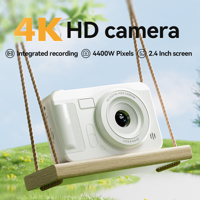 Student HD Digital Camera - 44MP, 8x Zoom, Autofocus, Dual Lens, Type-C Charging (Black)