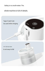 Black Wireless Automatic Pet Water Fountain - 2.2L Motion Sensor Dispenser - Low Angle