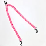 Pink Pet Double-Ended Rope + 1.5M Leash - Easy to walk two dogs, tangle-free design - Front View