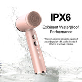 Green 6-in-1 Electric Facial Cleansing Brush Set - Rechargeable & Waterproof