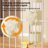 White Automatic Bird Water Feeder Bottle (200ml) - Leakproof No-Drip Dispenser for Parrots - 45-Degree Angle