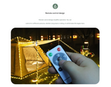 (Rugby 10m 50 lights warm white) Camping tent light kit - rechargeable power supply, spool light string, remote control - Extra Image
