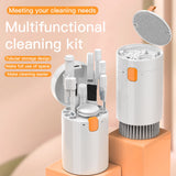 Pink 20-in-1 Electronics Cleaning Kit - Keyboard, Earphone, Camera, Laptop Cleaner Set - Top-Down View