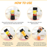 Rose Red Portable Blender USB Rechargeable - Personal Size Smoothie Maker On The Go - Side View