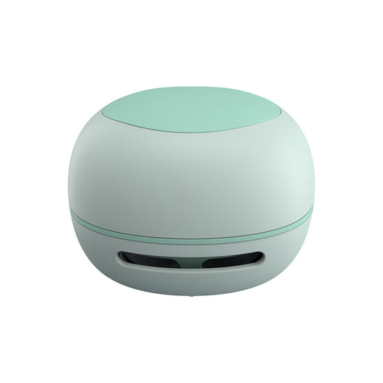 Green Cordless Tabletop Crumb Sweeper - USB Rechargeable Mini Vacuum for Desk