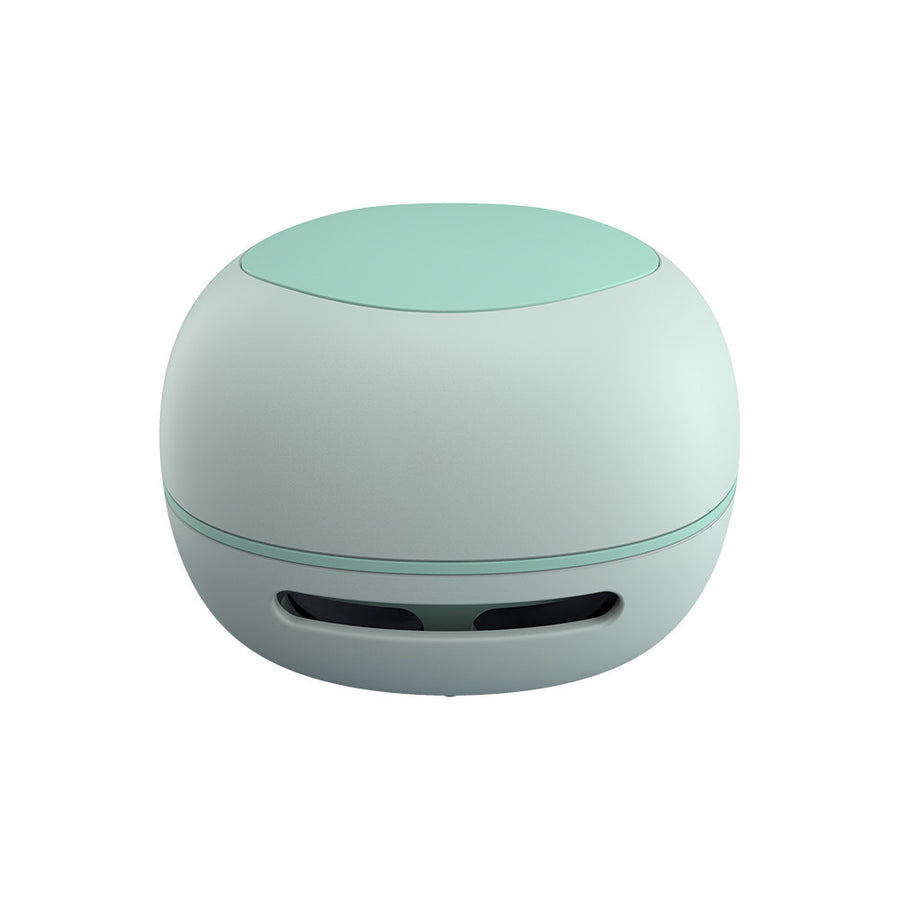 Green Cordless Tabletop Crumb Sweeper - USB Rechargeable Mini Vacuum for Desk