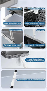 White 22-in-1 Electronics Cleaning Kit - for Keyboards, Airpods, Laptops, Cell Phones, Cameras
