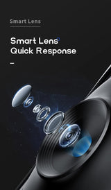 Black AI Smart Auto Tracking Phone Holder - 360° Rotation Face & Body Tracking Mount - Side View