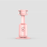 Pink AI Smart Auto Tracking Phone Holder - 360? Rotation Face & Body Tracking Mount