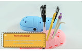 2 - pcs Blue Cute Clog-Shaped Pen Holder for Desk Organization - 45-Degree Angle