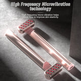 Rose Gold Anti-Aging Eye Care Device - 42?C Heat, Red Light, High-Frequency Vibration - Side View