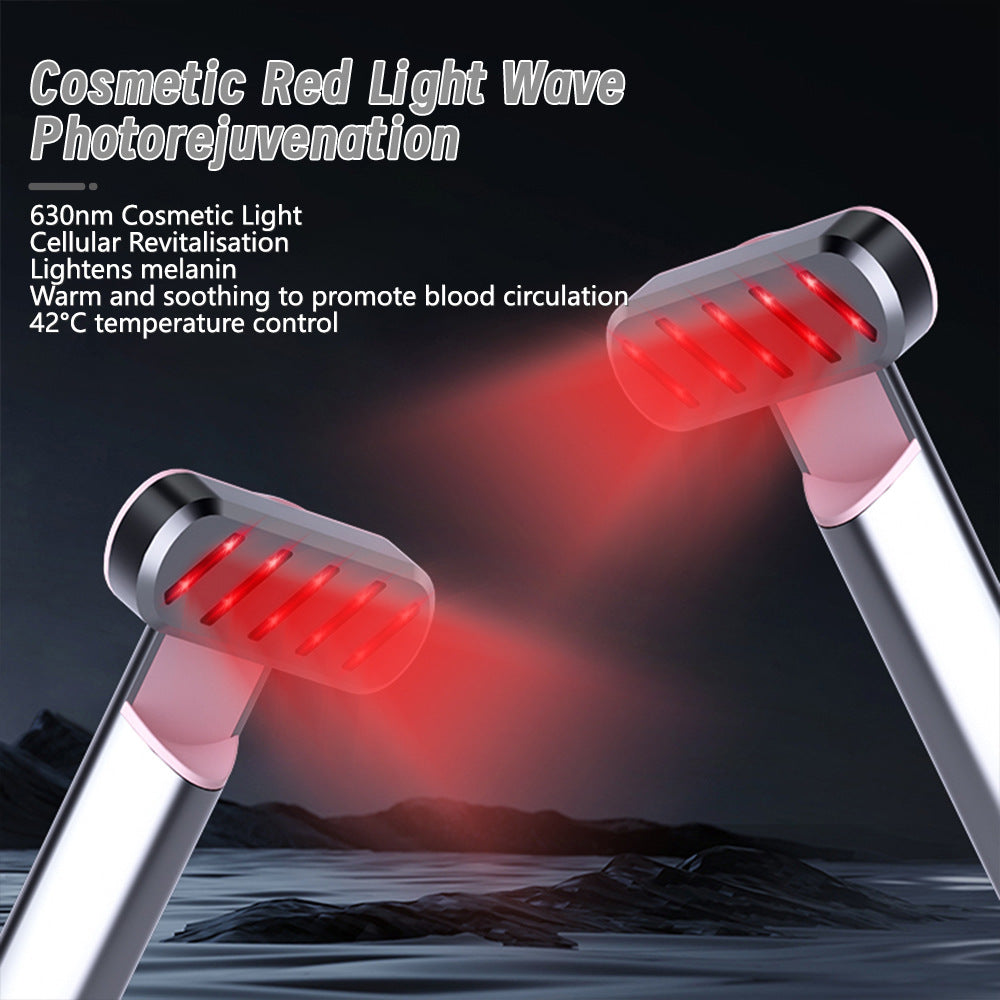 Rose Gold Anti-Aging Eye Care Device - 42?C Heat, Red Light, High-Frequency Vibration
