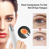 Rechargeable Eye Care Pen with Sterilizing Base - 3-Color Phototherapy Heat & Vibration - Front View