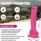 Black Easy-to-use bicycle tire levers (one pair) - quick tire removal and installation tool - Front View