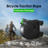 Bike Tow Strap with Automatic Shrinkage - Parent-Child Cycling Assist Rope (450lbs Capacity) - Side View