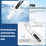 White Professional Pet Dental Cleaning Kit - Ultrasonic Scaler, Tools & 3 Modes