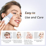 Rechargeable Ultrasonic Facial Spatula - Deep Pore Cleanser & Exfoliator - 45-Degree Angle