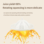 Gray Electric Citrus Juicer Press - Portable, Large Caliber, One-Click Operation(7.4v1600mAh battery)