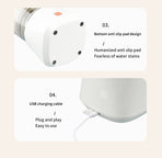 Gray Electric Citrus Juicer Press - Portable, Large Caliber, One-Click Operation(7.4v1600mAh battery)