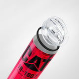 Red Skinny Tumbler (591ml) - Fun CAT Oil Filter Replica for Construction Fans - 45-Degree Angle