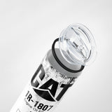 White Skinny Tumbler (591ml) - Fun CAT Oil Filter Replica for Construction Fans - Top-Down View