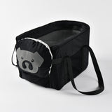 Black Pet Car Booster Seat for Small Dogs & Cats - Safe Travel Carrier Bed - Side View