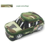 Three-piece camouflage pencil case - school supplies for students - 45-Degree Angle