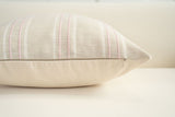 Textured Vertical Striped Pillowcases - Scandinavian Home Decor Accents (Pink Stripes Pair - 45x45cm)