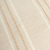 Textured Vertical Striped Pillowcases - Scandinavian Home Decor Accents (Beige Stripes Pair - 45x45cm) - Side View
