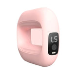 Portable Electric Muscle Relaxation Ring Massager - with Digital Display Pink