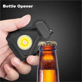 2 pcs Triangle Mini flashlight for outdoor and self-defense use - Top-Down View
