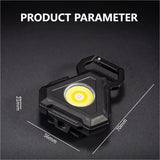 2 pcs Triangle Mini flashlight for outdoor and self-defense use - Rear View