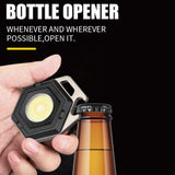 2 pcs Hexagon Mini flashlight for outdoor and self-defense use - Top-Down View