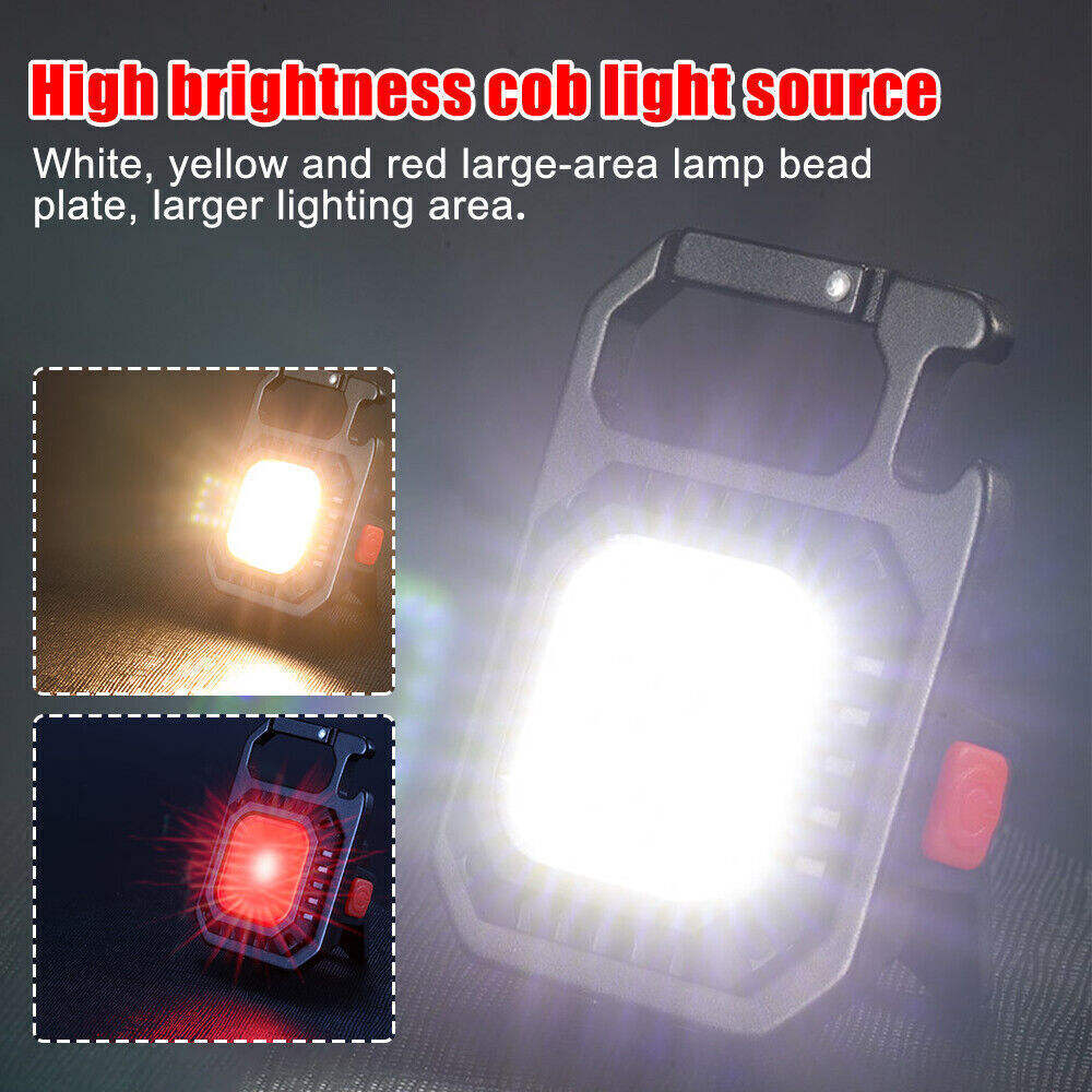 2 pcs Rectangle Mini flashlight for outdoor and self-defense use