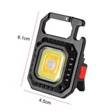 2 pcs Rectangle Mini flashlight for outdoor and self-defense use - Side View