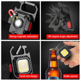 2 pcs Rectangle Mini flashlight for outdoor and self-defense use - Rear View