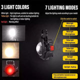 2 pcs Black Mini flashlight for outdoor and self-defense use - Top-Down View