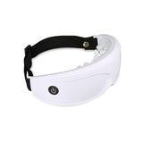 White Touch-Control Rechargeable Heated Eye Massager for Daily Use