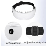 White Touch-Control Rechargeable Heated  Eye Massager for Daily Use - Front View