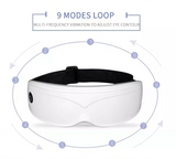 Black Touch-Control Rechargeable Heated  Eye Massager for Daily Use - Close-Up Angle