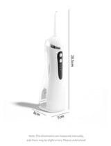 White Portable Ultrasonic Oral Irrigator with 3 Cleaning Modes Smart Teeth Cleaning Machine - Close-Up Angle