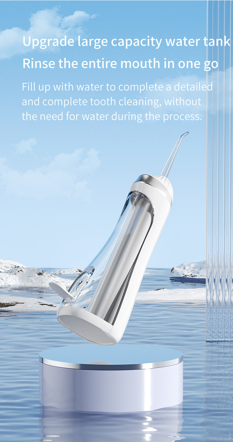 Blue Portable Ultrasonic Oral Irrigator with 3 Cleaning Modes Smart Teeth Cleaning Machine