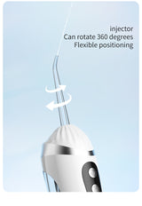 Blue Portable Ultrasonic Oral Irrigator with 3 Cleaning Modes Smart Teeth Cleaning Machine - 45-Degree Angle