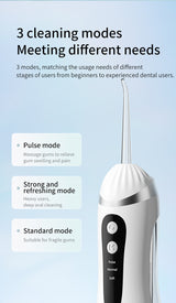 Pink Portable Ultrasonic Oral Irrigator with 3 Cleaning Modes Smart Teeth Cleaning Machine