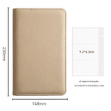 Beige PU Leather Zippered Photo Album - Holds 240 3 Prints