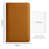 Brown PU Leather Zippered Photo Album - Holds 240 3 Prints