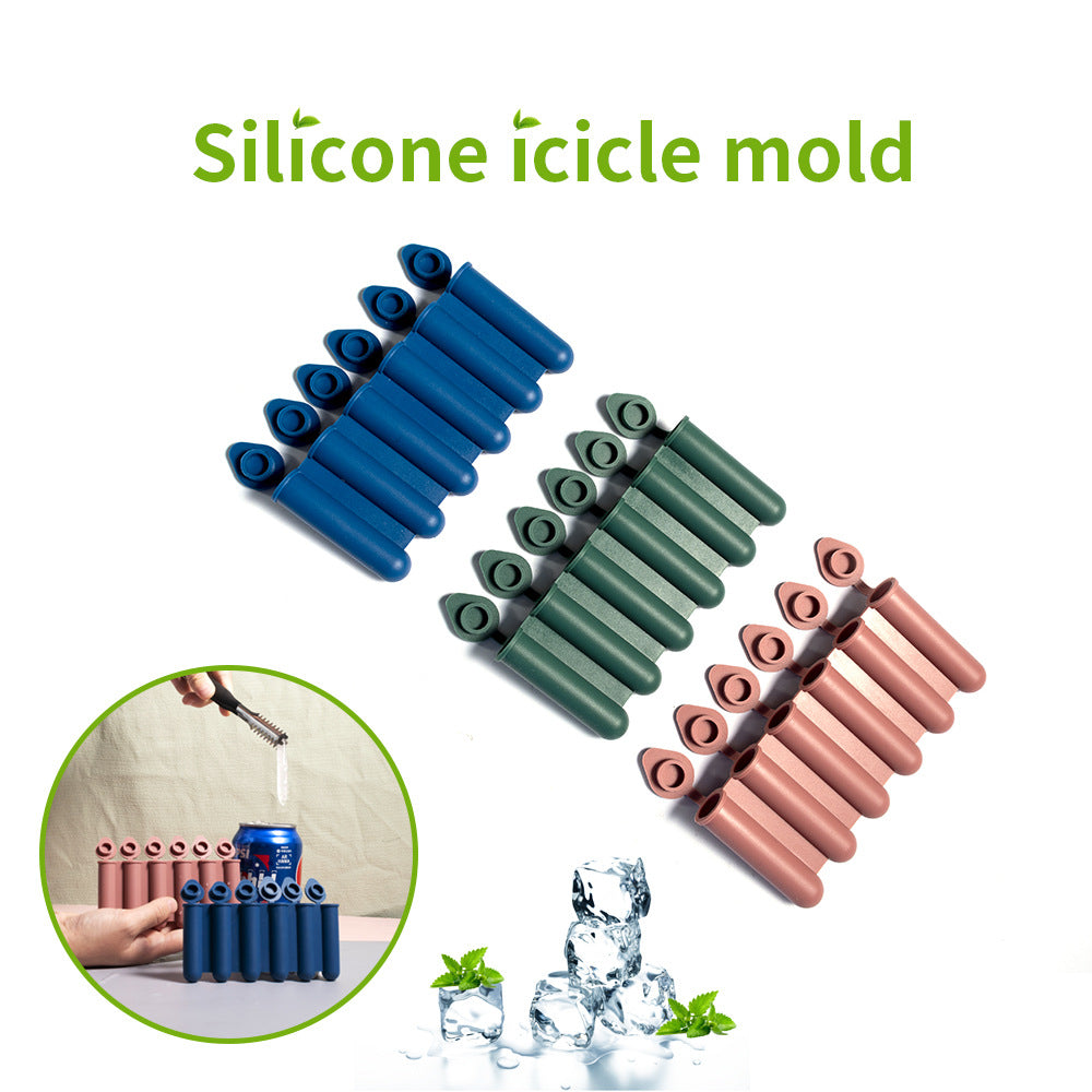 Pink Bottle & Can Friendly Ice Stick Molds - 6-Cup Design, Set of 10