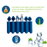 Black Bottle & Can Friendly Ice Stick Molds - 6-Cup Design, Set of 10 - Side View